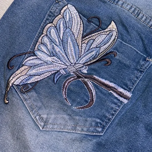 ROMWE Light Blue Denim Skirt - Picture 5 of 6